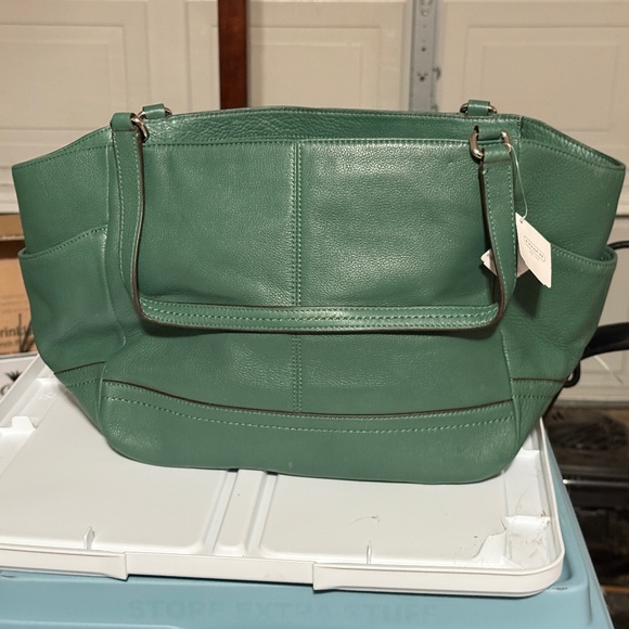 Authentic Green Coach Purse NWT - Picture 1 of 6